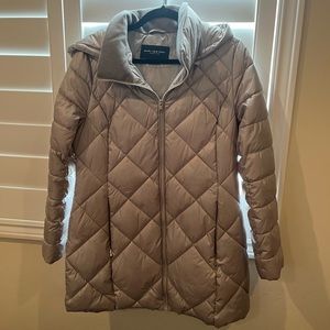 Silver winter coat